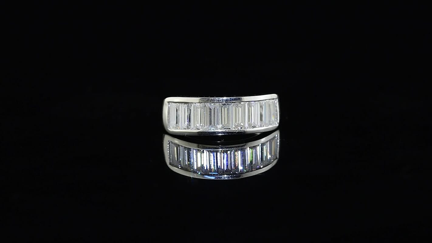EverTrue Moissanite 1.75 ctw Band Ring in Platinum Bond (Size 10.0)