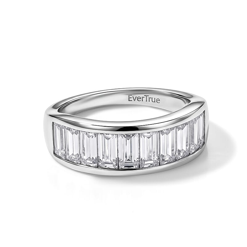 EverTrue Moissanite 2.00 ctw Band Ring in Platinum Bond (Size 5.0)