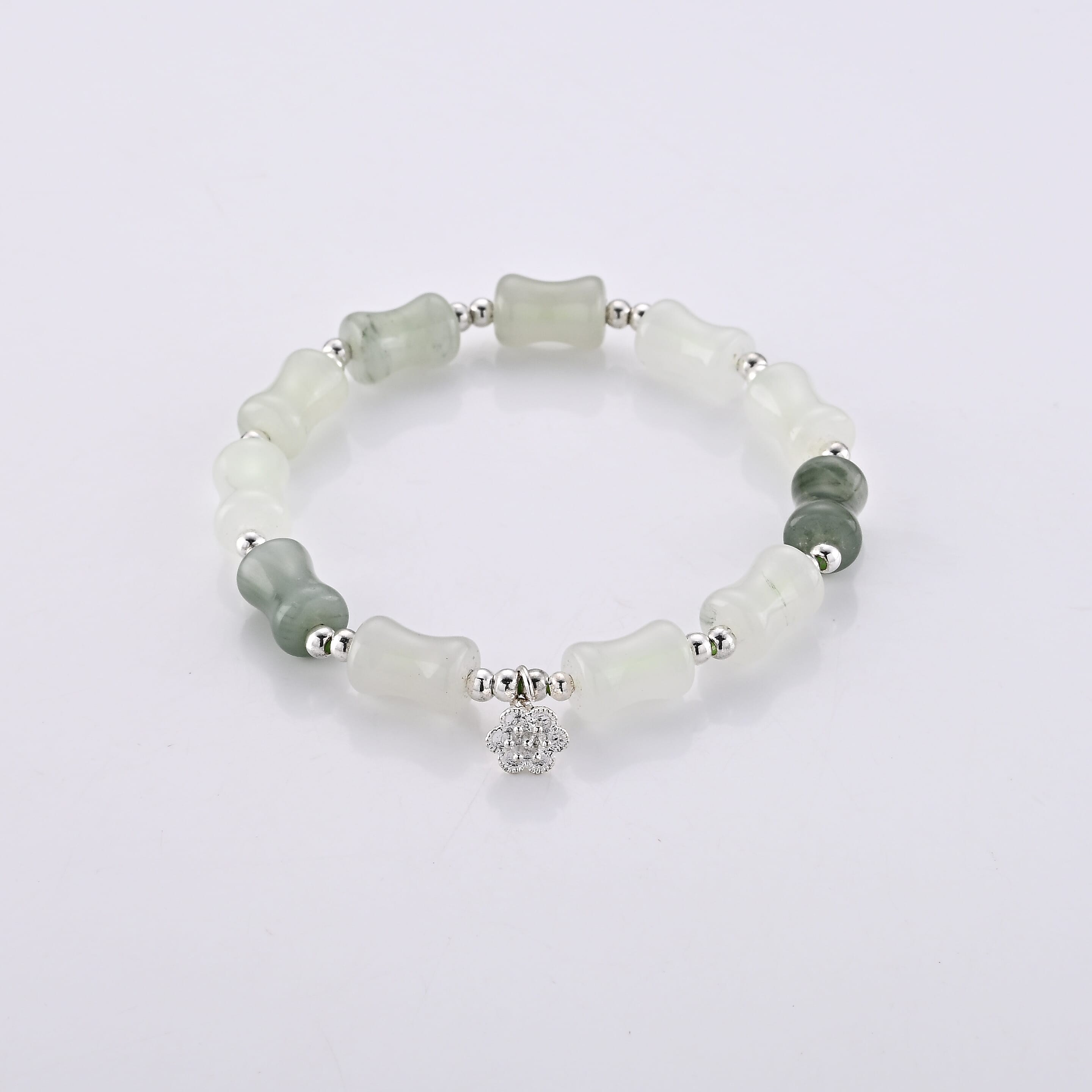Serpentine 67.00 ctw Bracelet in Silvertone (6.5-7In)