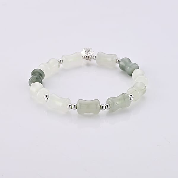 Serpentine 67.00 ctw Bracelet in Silvertone (6.5-7In)