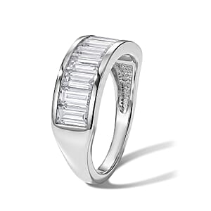 EverTrue Moissanite 1.75 ctw Band Ring in Platinum Bond (Size 6.0)