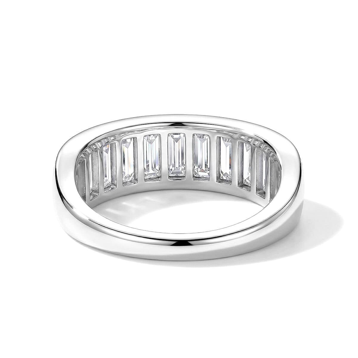 EverTrue Moissanite 1.75 ctw Band Ring in Platinum Bond (Size 6.0) image number 2