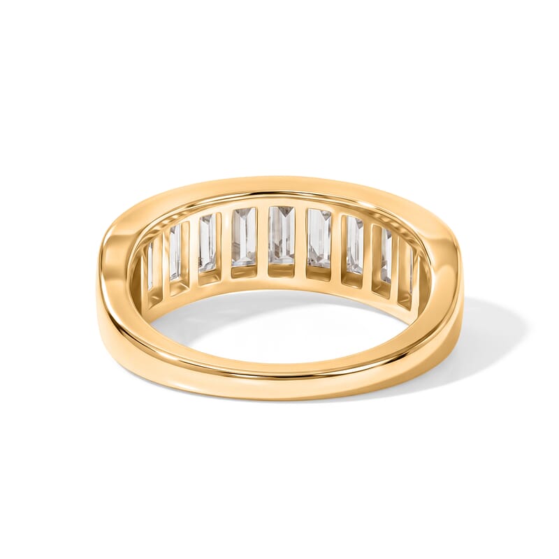 EverTrue Moissanite 2.00 ctw Band Ring in 18K YG Plated (Size 5.0)