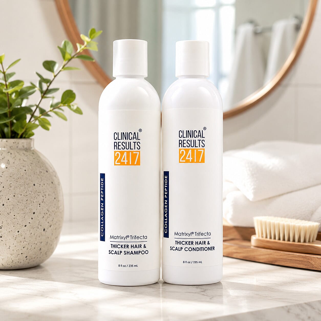 Clinical Results 24/7 Matrixyl Trifecta Thicker Hair & Scalp Shampoo & Conditioner DUO