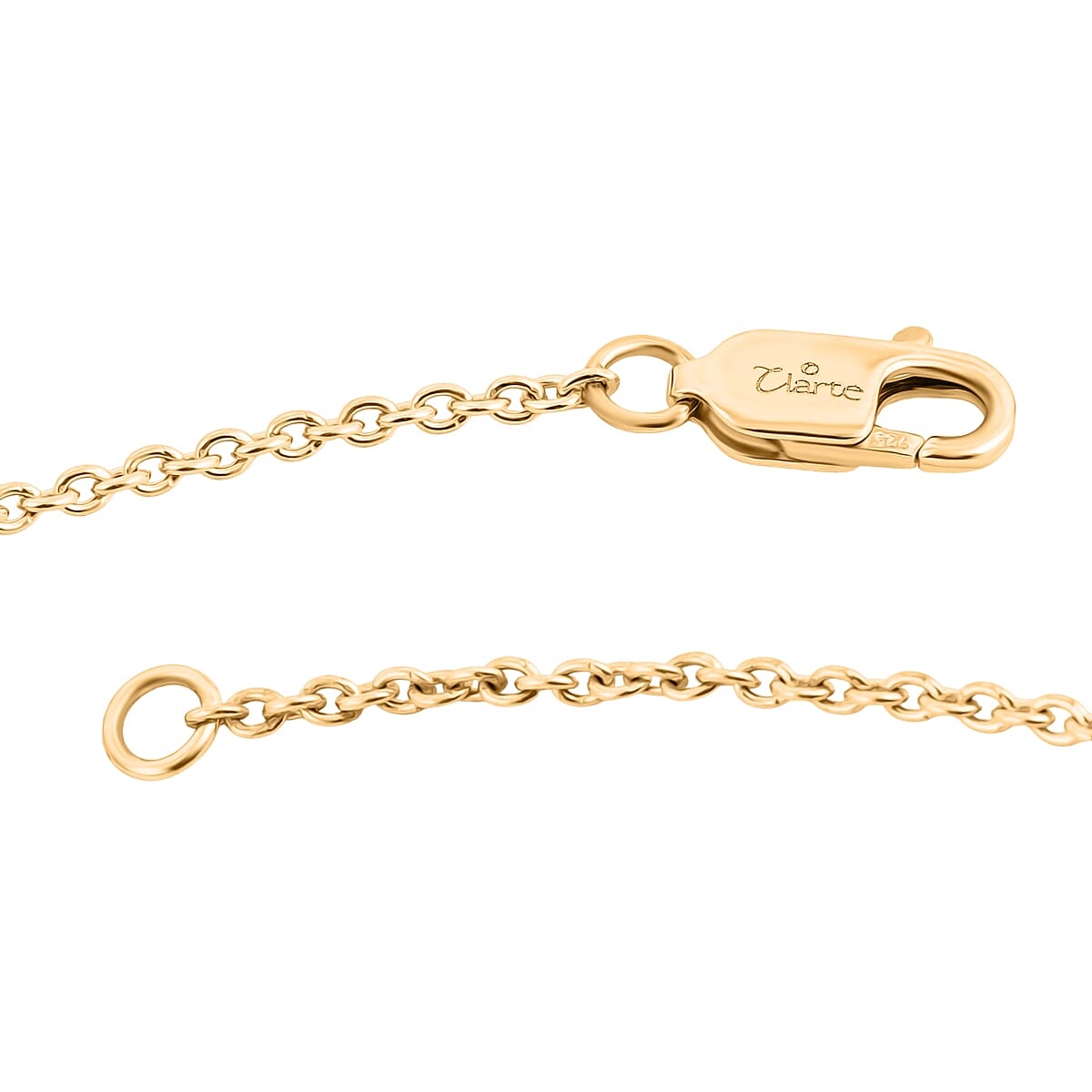 Clarte Galaxy Collection Moissanite 2.35 ctw Necklace in 14K Yellow Gold Over Sterling Silver 22 Inches