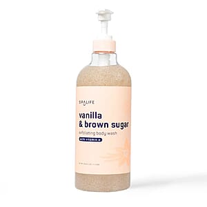 SpaLife Beauty Vanilla & Brown Sugar Exfoliating Body Wash with Vitamin E (Ships in 7-10 Days)