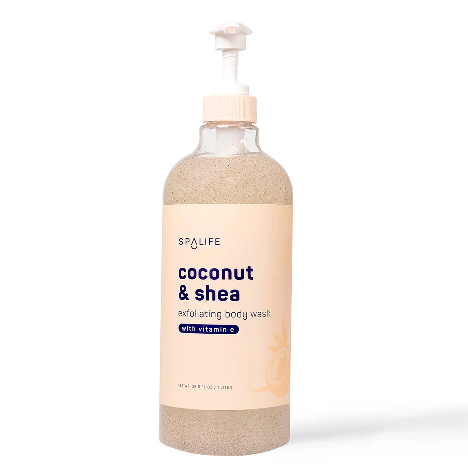 SpaLife Beauty Coconut & Shea Exfoliating Body Wash with Vitamin E (Ships in 7-10 Days)