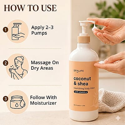 SpaLife Beauty Coconut & Shea Nourishing Body Wash with Vitamin E