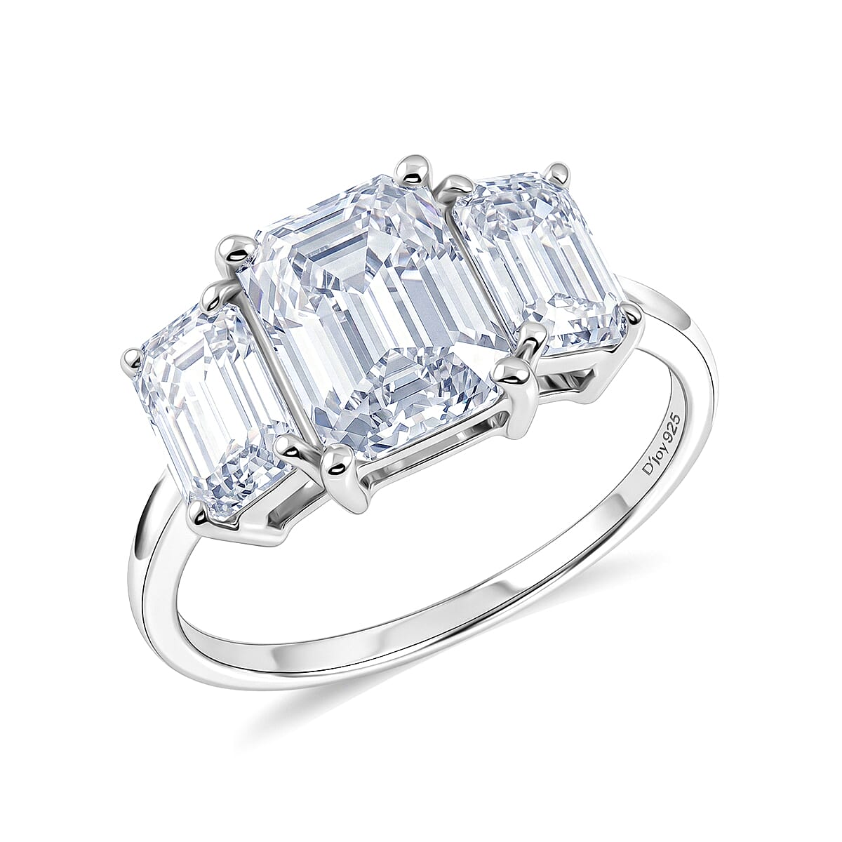 Moissanite 3.00 ctw Ring in Sterling Silver (Size 5.0)