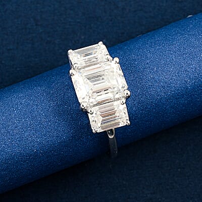 Moissanite 3.00 ctw Ring in Sterling Silver (Size 6.0)