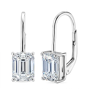 Moissanite 4.00 ctw Drop Earrings in Sterling Silver