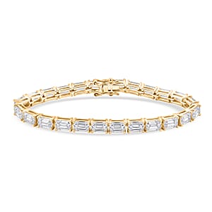 Moissanite 15.50 ctw Tennis Bracelet in 14K YG Over Sterling Silver (7.25 In)