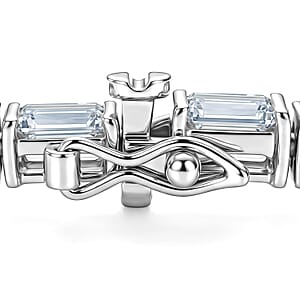 Moissanite 15.50 ctw Tennis Bracelet in Sterling Silver (7.25 In)