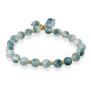 Script Stone 40.00 ctw Beaded Stretch Bracelet (6-6.5In)