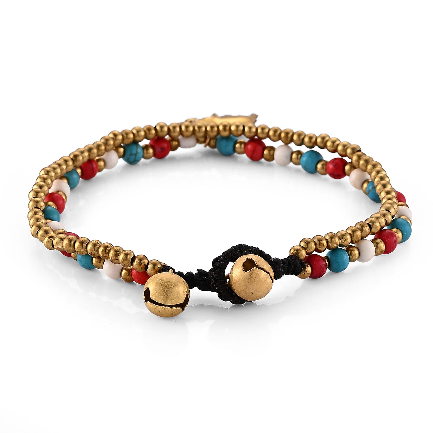 Turquoise 15.00 ctw Bracelet in Goldtone (7.00 In)