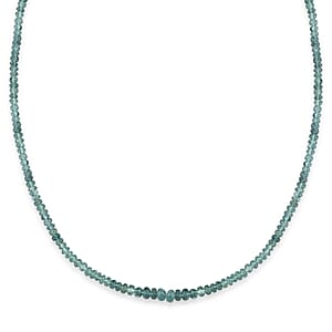 Certified & Appraised Luxoro AAA Pirineu Lagoon Tourmaline 42.00 ctw Beaded Necklace in 14K Yellow Gold 18 Inches