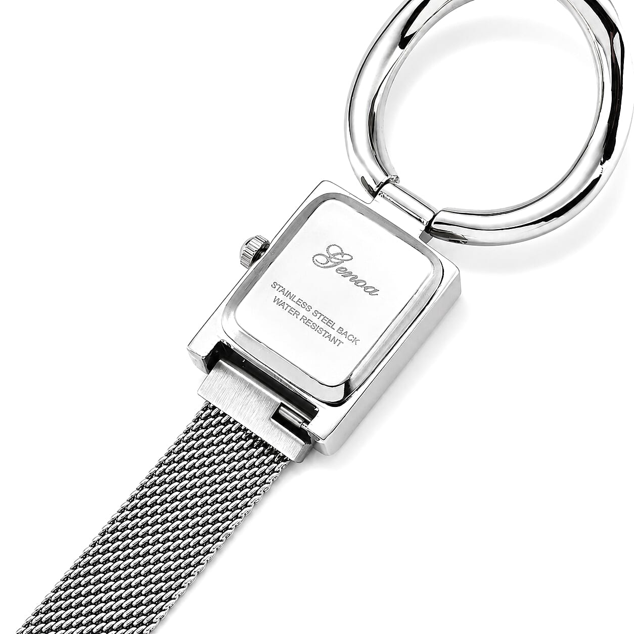 Genoa Japanese Movement Watch in Silvertone with Magnet Buckle