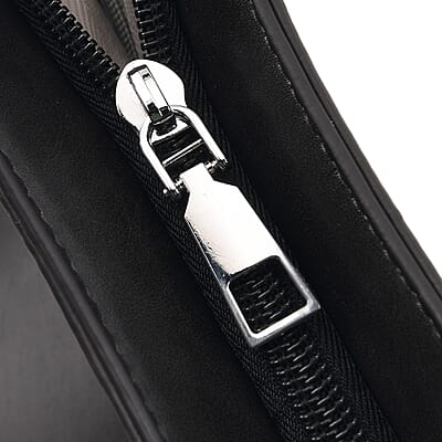 Black Genuine Leather Tote Bag