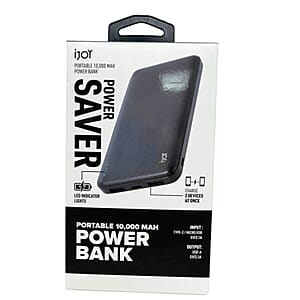 Closeout iJoy Power Saver 10000 Mah Dual USB Power Bank - Black