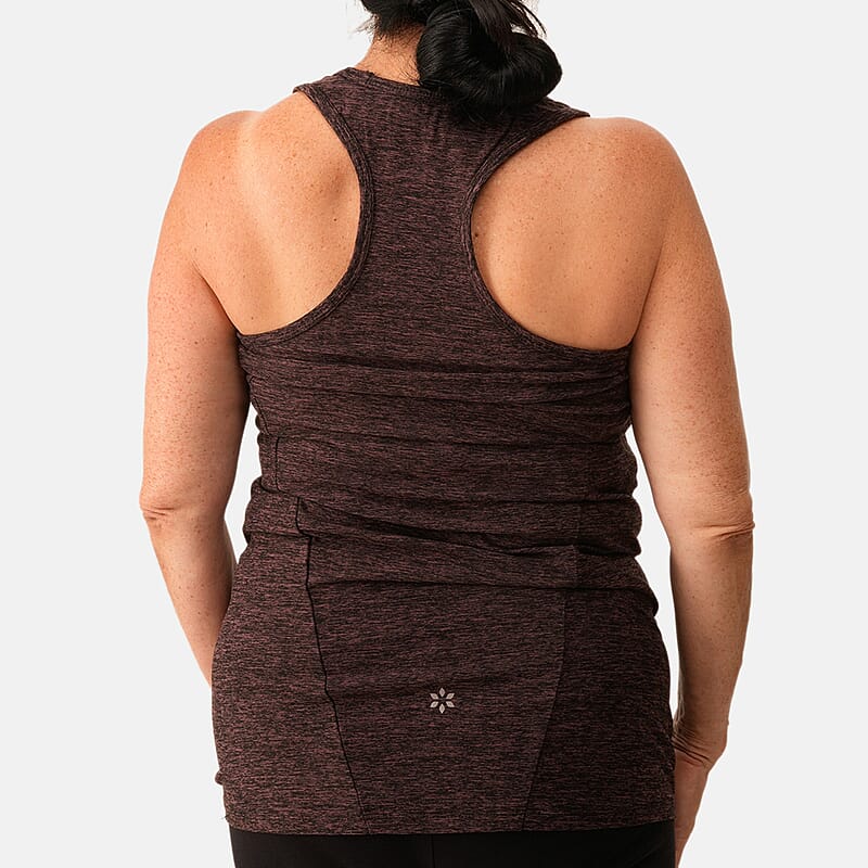 Closeout Nine West Berry & Black Fitted Tank - L