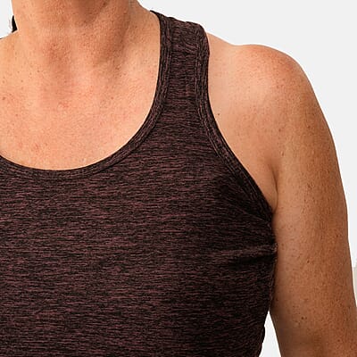 Closeout Nine West Berry & Black Fitted Tank - L