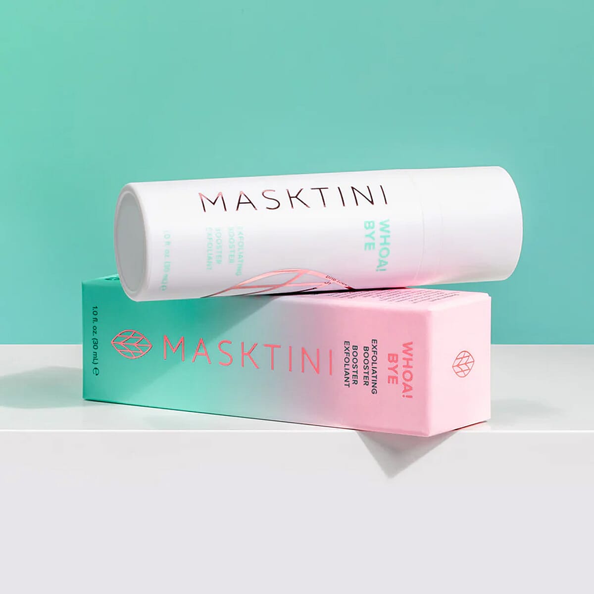 MASKTINI Whoa! Bye Exfoliating Booster (1oz) Made in US image number 1