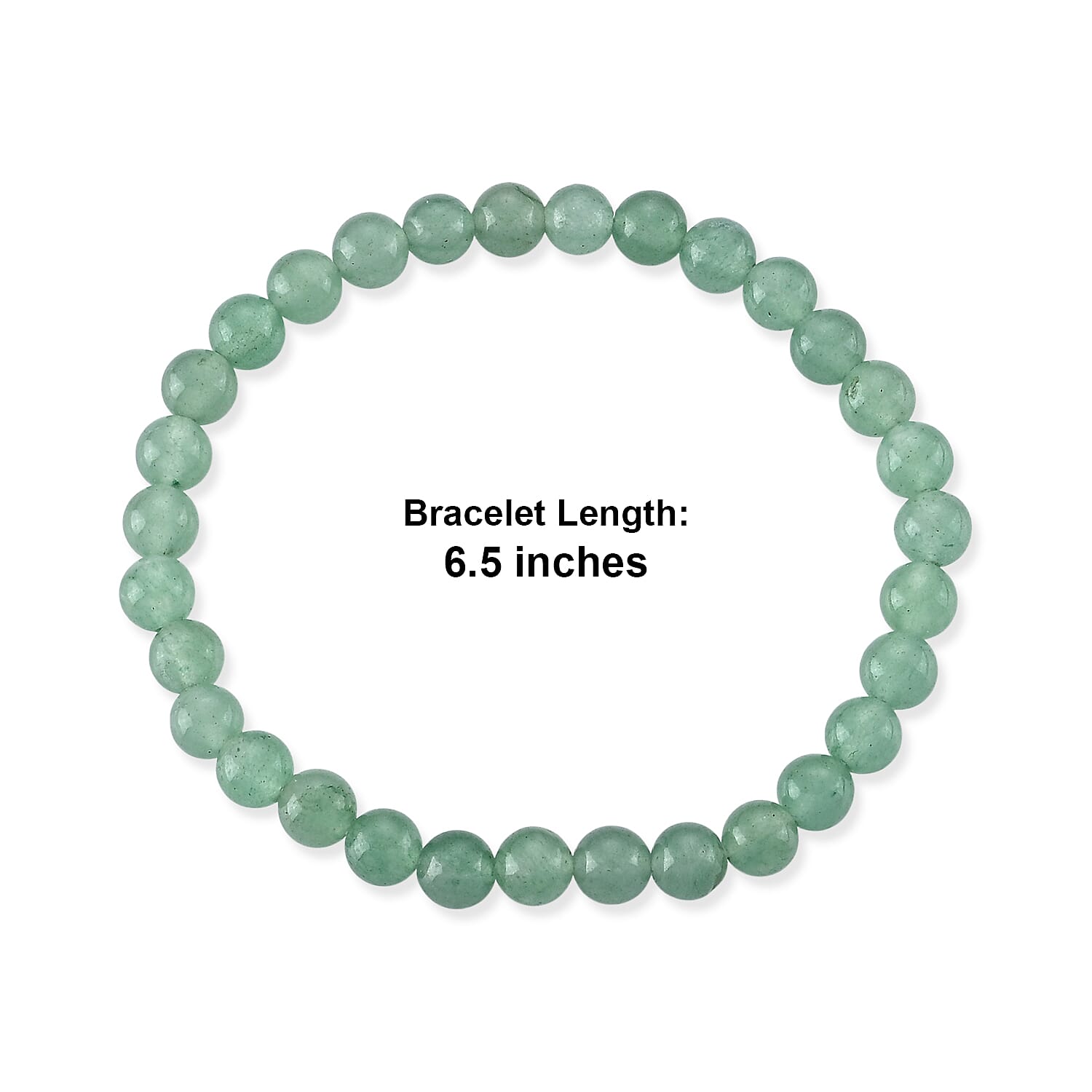 Green Aventurine 45.00 ctw Beaded Stretch Bracelet