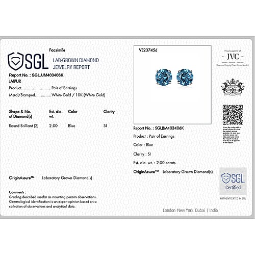 Lab Grown Blue Diamond - Product card gallery slide 4 (10240783712569)