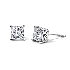 SGL Certified Luxuriant Lab Grown Diamond E-F VS 2.10 ctw Classic Studs Earrings in 10K White Gold (Ships in 10-12 Days)
