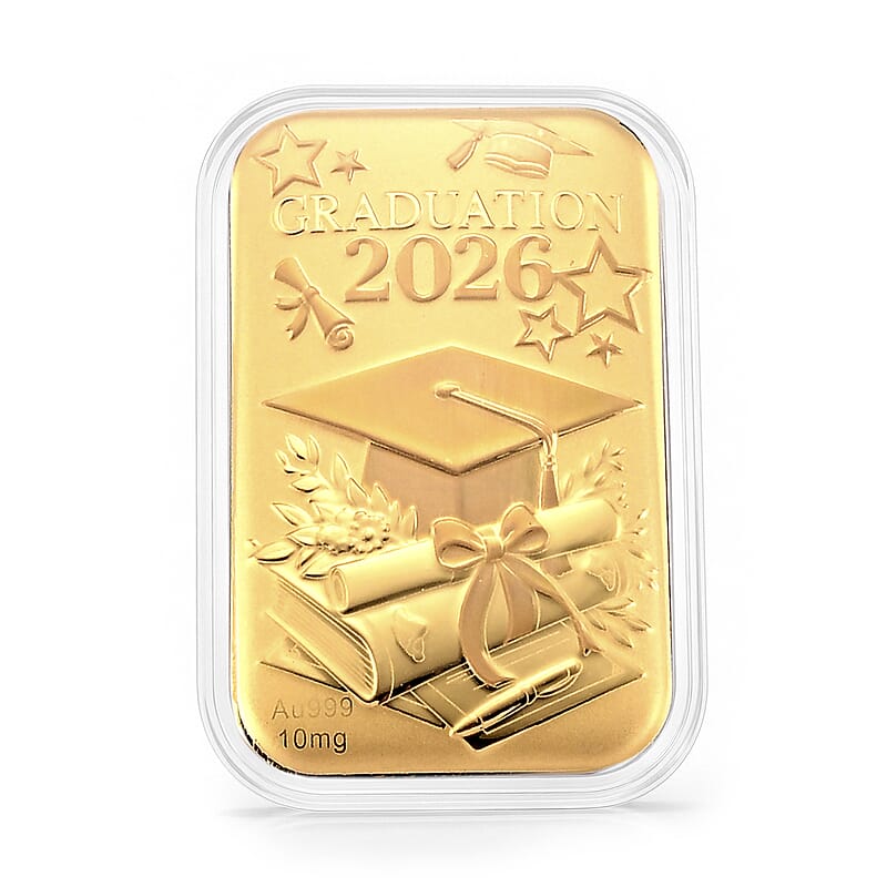 24K Gold Graduation 2026 – Celebrate Success Embossed Sheet (31x45.5mm) 10mg