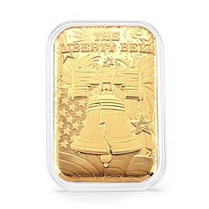 24K Gold The Liberty Bell Embossed Sheet (31x45.5mm) 10mg (Custom Light Display Box Free with Purchase)