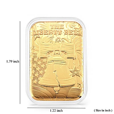 24K Gold The Liberty Bell Embossed Sheet (31x45.5mm) 10mg