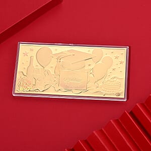 24K Gold Dreams Achieved, Futures Begin Collectible Embossed Sheet (155x75mm) 100mg