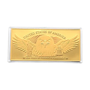 24K Gold American Heritage &ndash; 250 Years of Freedom Embossed Sheet (100mg)