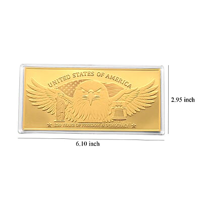 24K Gold American Heritage – 250 Years of Freedom Embossed Sheet (100mg)