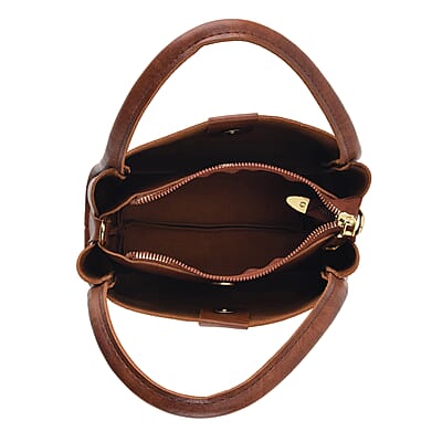 Brown Genuine Leather Phone Bag