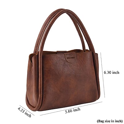 Brown Genuine Leather Phone Bag