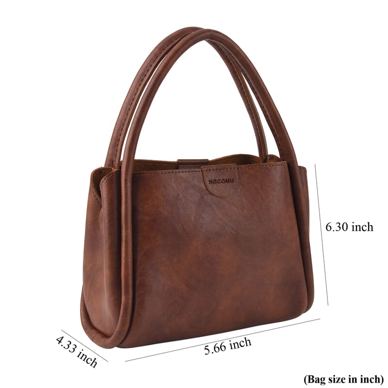 Brown Genuine Leather Phone Bag