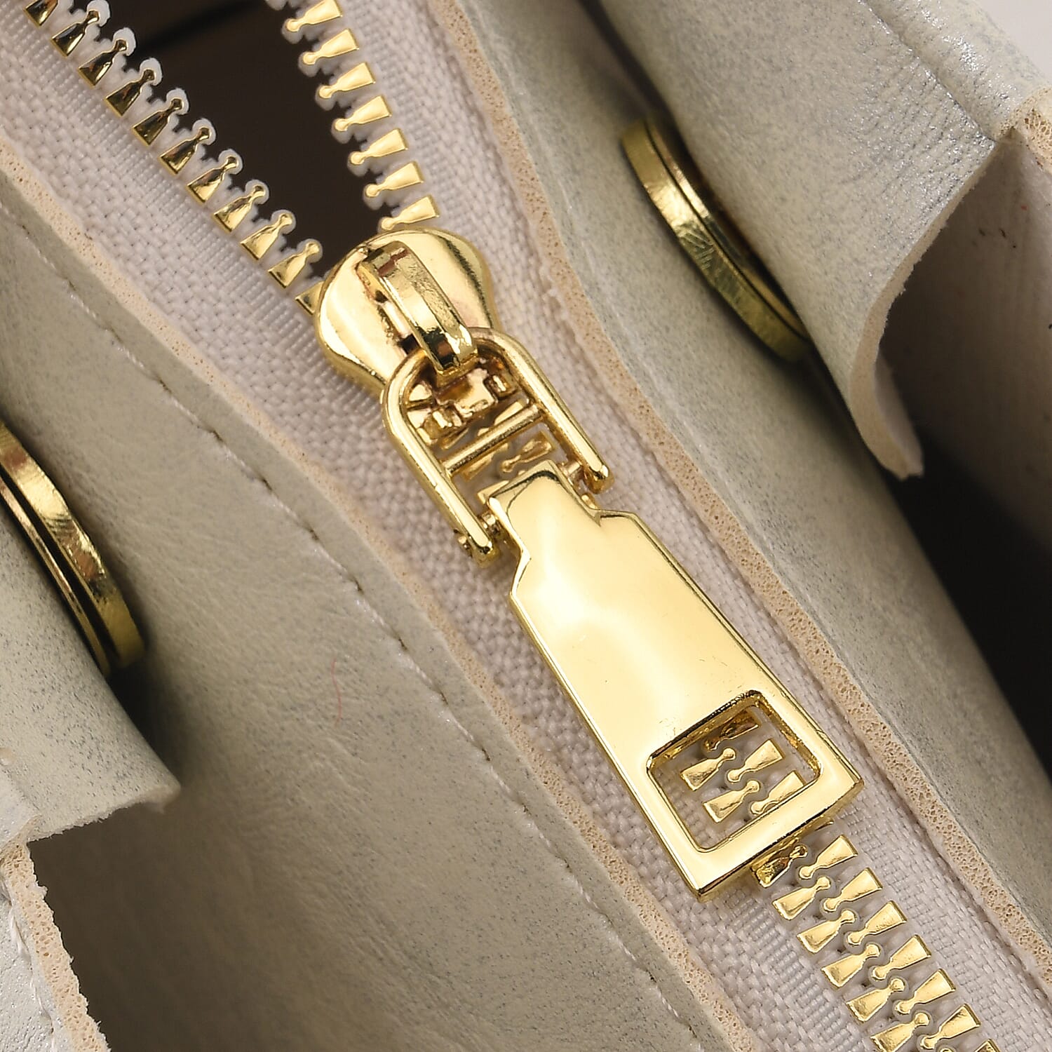 White Genuine Leather Phone Bag