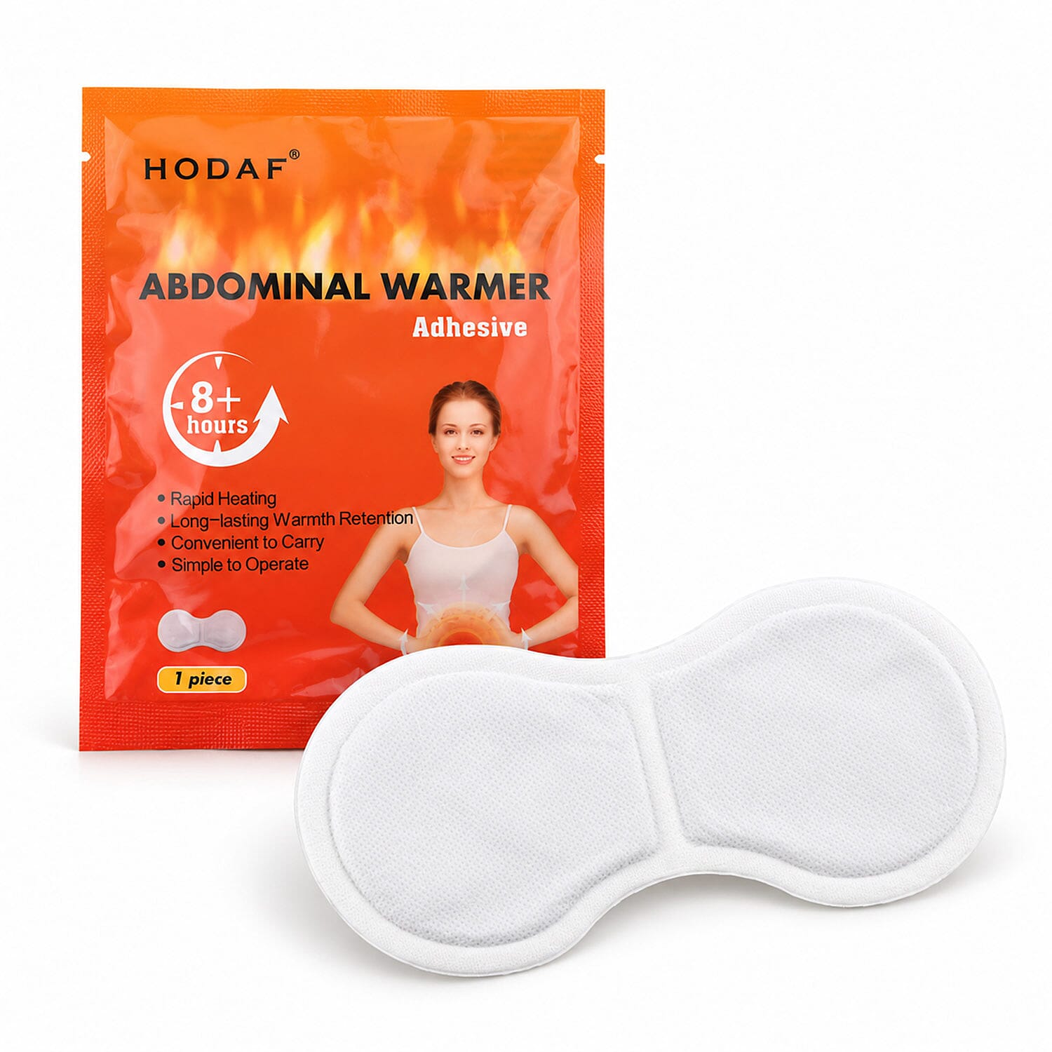 Set of 10pcs White Abdomen Warm Patch