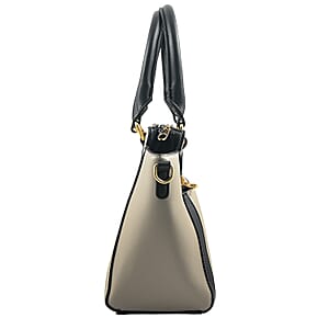 Closeout Beverly Hills Polo Club Grey Faux Leather Satchel