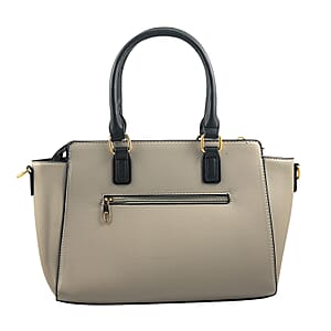 Closeout Beverly Hills Polo Club Grey Faux Leather Satchel