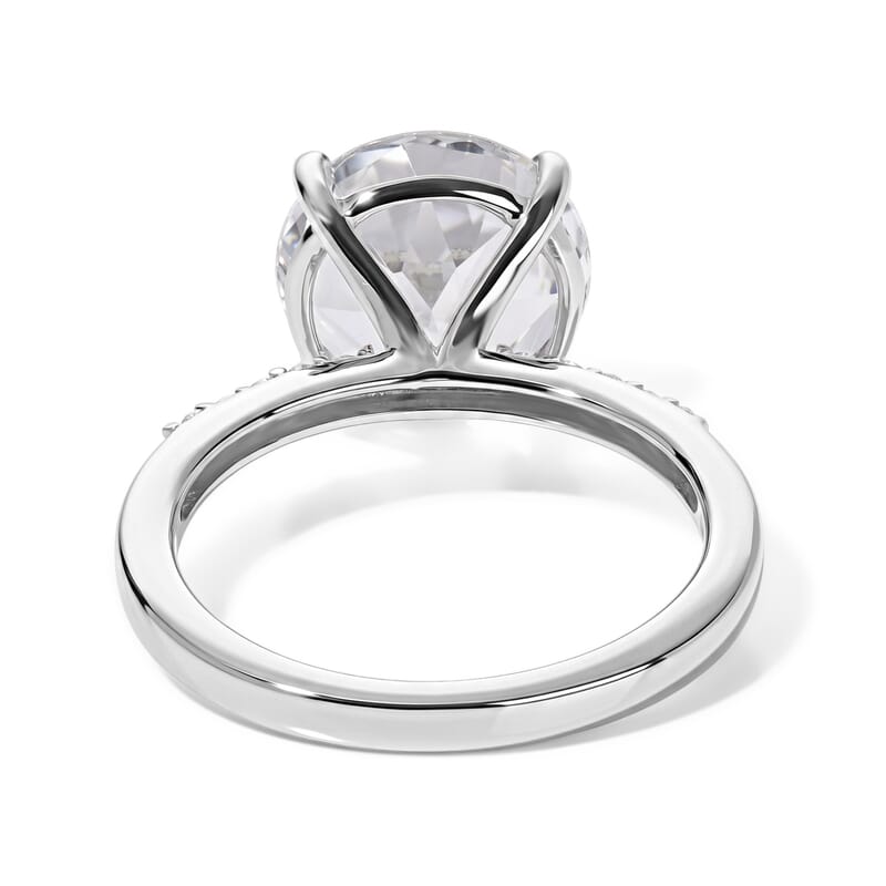 D'Joy White Topaz and White Zircon 4.35 ctw Ring in Rhodium Over Sterling Silver (Size 7.0)