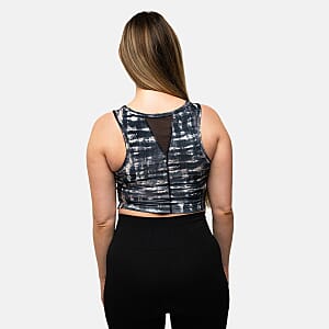Closeout Jones Taupe Sports Bra with Mesh - S