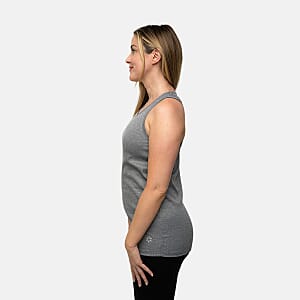 Closeout Nine West Jet Black and Dark Grey Ribbed Tank- Pack of 2 - XL