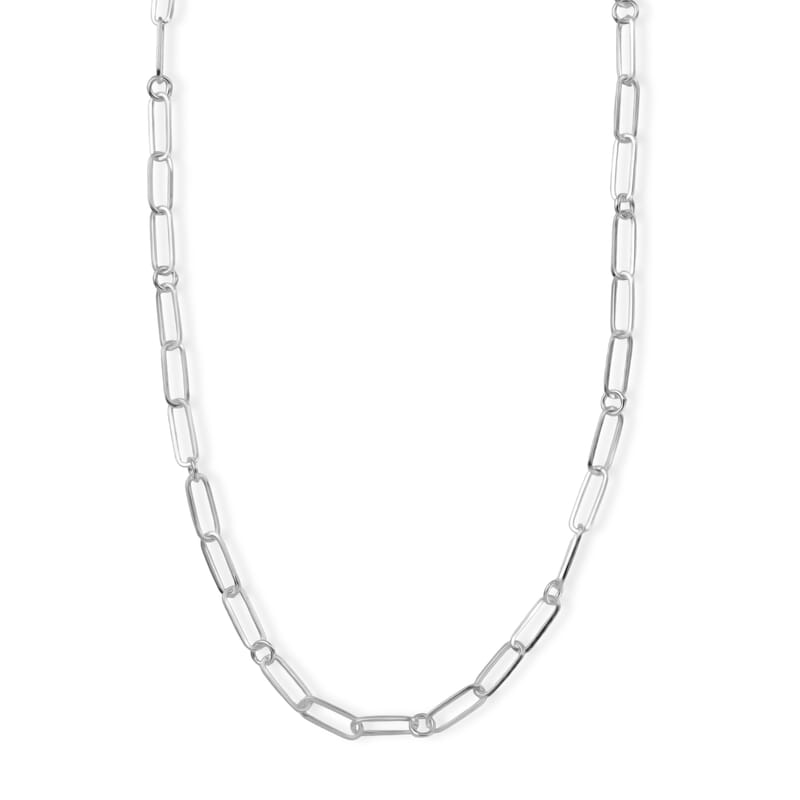 JCK Finds D'Joy Paperclip Link Chain Necklace in Sterling Silver 6.45 Grams 20 Inches