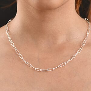 JCK Finds D'Joy Paperclip Link Chain Necklace in Sterling Silver 6.45 Grams 20 Inches 