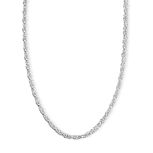 D'Joy Necklace in Sterling Silver 22.10 Grams 20 Inches 