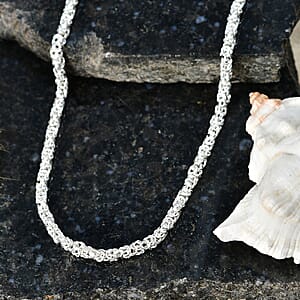 D'Joy Necklace in Sterling Silver 22.10 Grams 20 Inches 