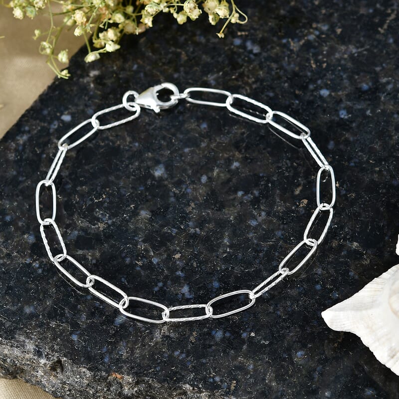 D'Joy Bracelet in Sterling Silver (7.25 In) 2.40 Grams